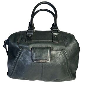Black Leather Handbag by Makowsky